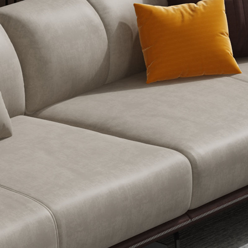 Kunstleder stationäres Sofa Smoking -Armsofa mit Bolsterkissen