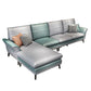 Pillowed Back Cushions Sectional Sofa with Flared Arm,137.80" L