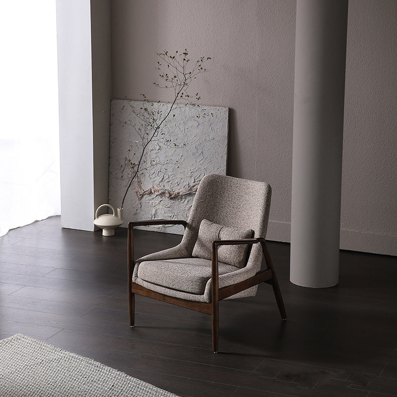 Nordic Arms Included with Pillow Round Arms Lounge Accent Chair