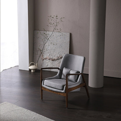 Nordic Arms Included with Pillow Round Arms Lounge Accent Chair