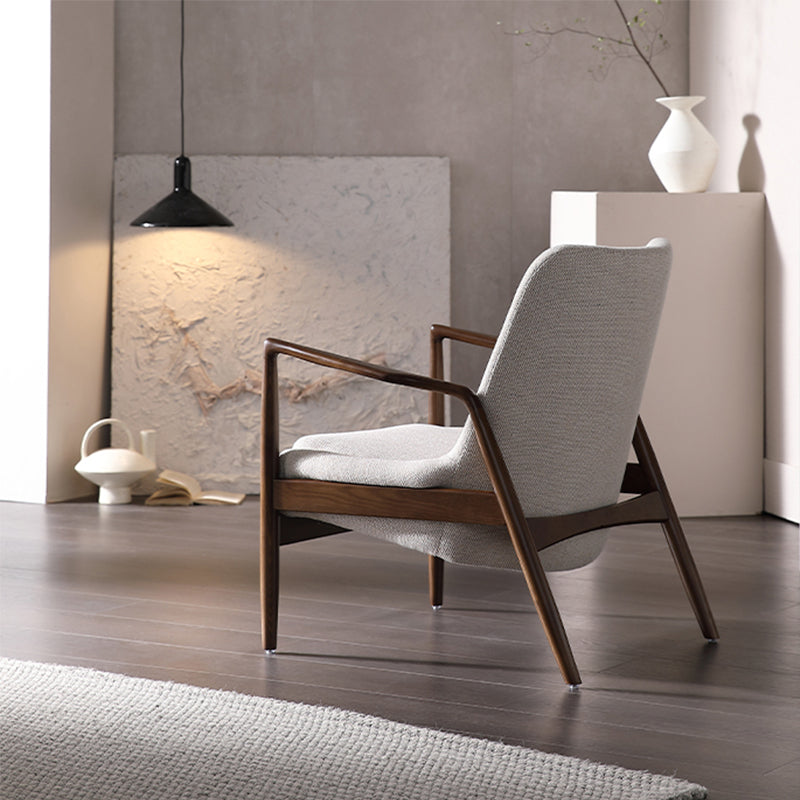 Nordic Arms Included with Pillow Round Arms Lounge Accent Chair