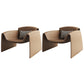 Contemporary Bonded Leather Arms Included Fixed Back Arm Chair