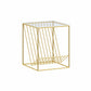 Modern Frame Coffee Table Glass Top Coffee Cocktail Table for Living Room Gold Clear Clearhalo 'Coffee & Accent Tables' 'Coffee Tables' 'coffee_tables' 'furn' 'furn_coffee_tables' 'Furniture' 'Living Room Furniture' 5931645