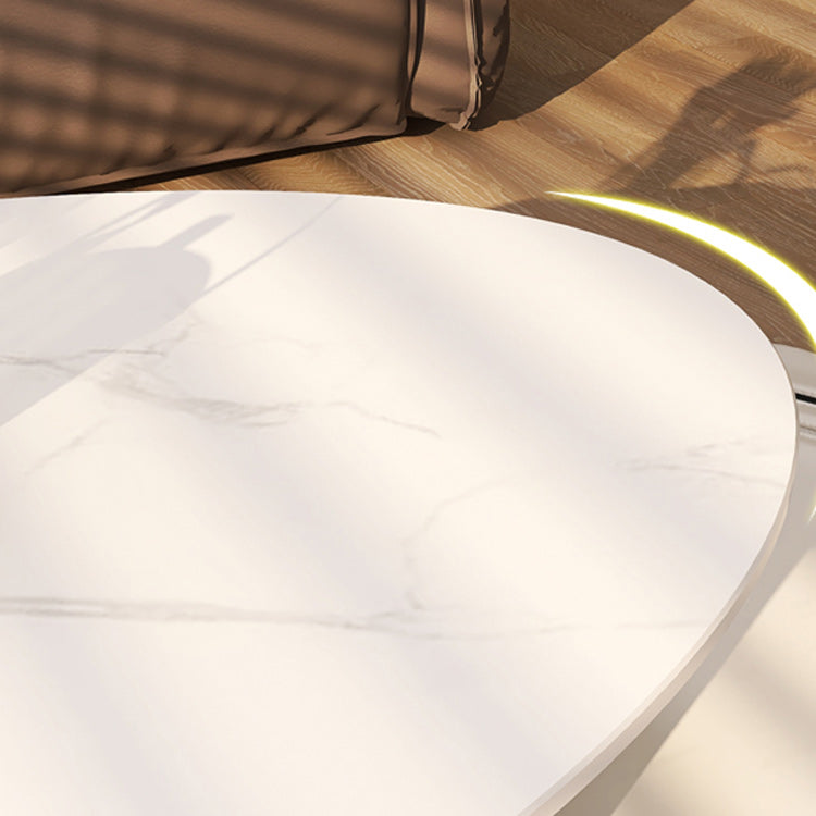 Glam Abstracts Cocktailtisch, ovaler Couchtisch für Wohnzimmer