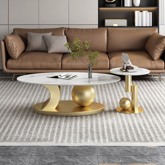 Glam Abstracts Tavolo da cocktail caffè ovale tavolo da cocktail per casa