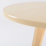 23,62 Zoll breit skandinavisches Sofa -Seitenakzent Tabelle 3 Beine rundes Seitenende Tisch