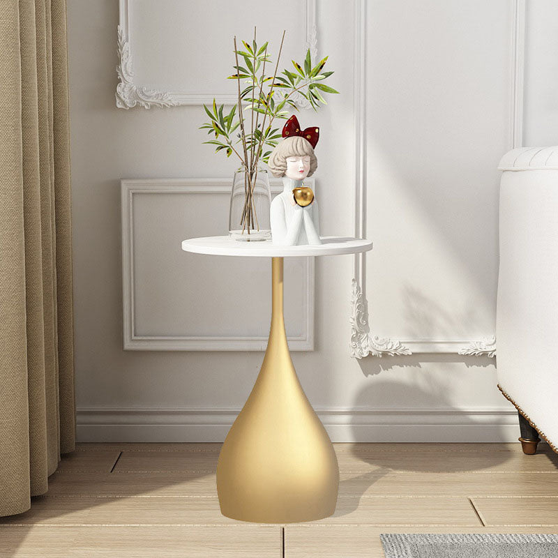 Mesa de extremo redonda de estilo contemporáneo Sofá de metal Sofá Tabla de acento