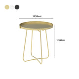 Bandeja redonda Tabla lateral superior 17.7 "/21.6" Table de la cruz de hierro de altura