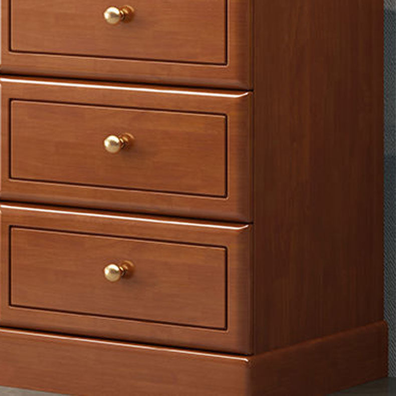 Contemporary Accent Cabinet with 1 Door and Drawers in Rubberwood Clearhalo 'Cabinets & Chests' 'cabinets_chests' 'furn' 'furn_cabinets_chests' 'Furniture' 'Living Room Furniture' 5932214