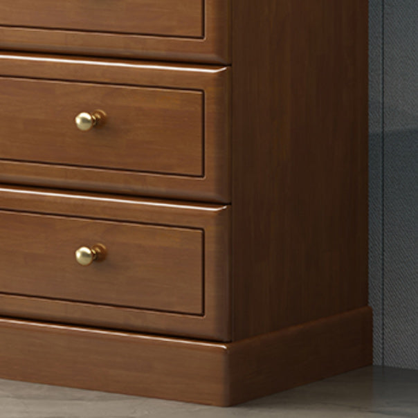 Contemporary Accent Cabinet with 1 Door and Drawers in Rubberwood Clearhalo 'Cabinets & Chests' 'cabinets_chests' 'furn' 'furn_cabinets_chests' 'Furniture' 'Living Room Furniture' 5932216