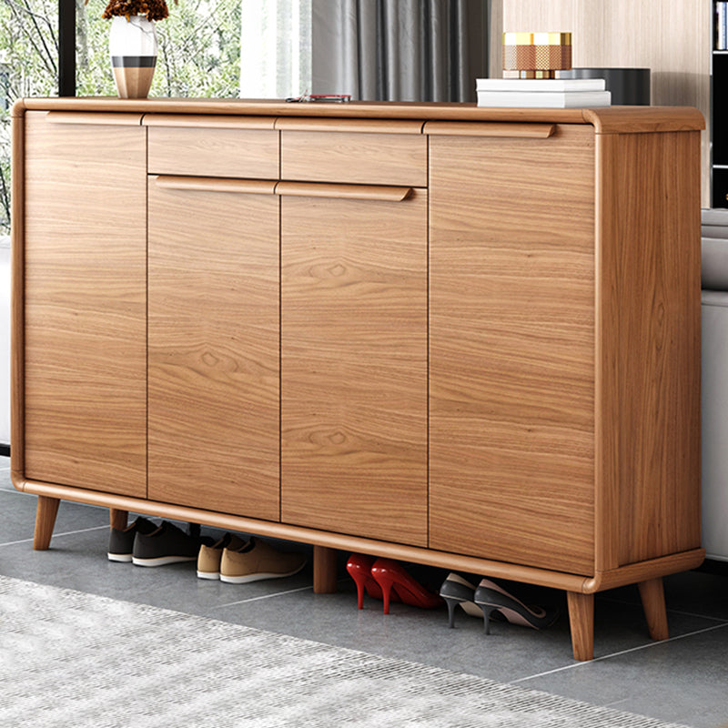 Modern Rectangle Wood Side Cabinet Bar Pulls Cabinet With Doors Clearhalo 'Cabinets & Chests' 'cabinets_chests' 'furn' 'furn_cabinets_chests' 'Furniture' 'Living Room Furniture' 5932277