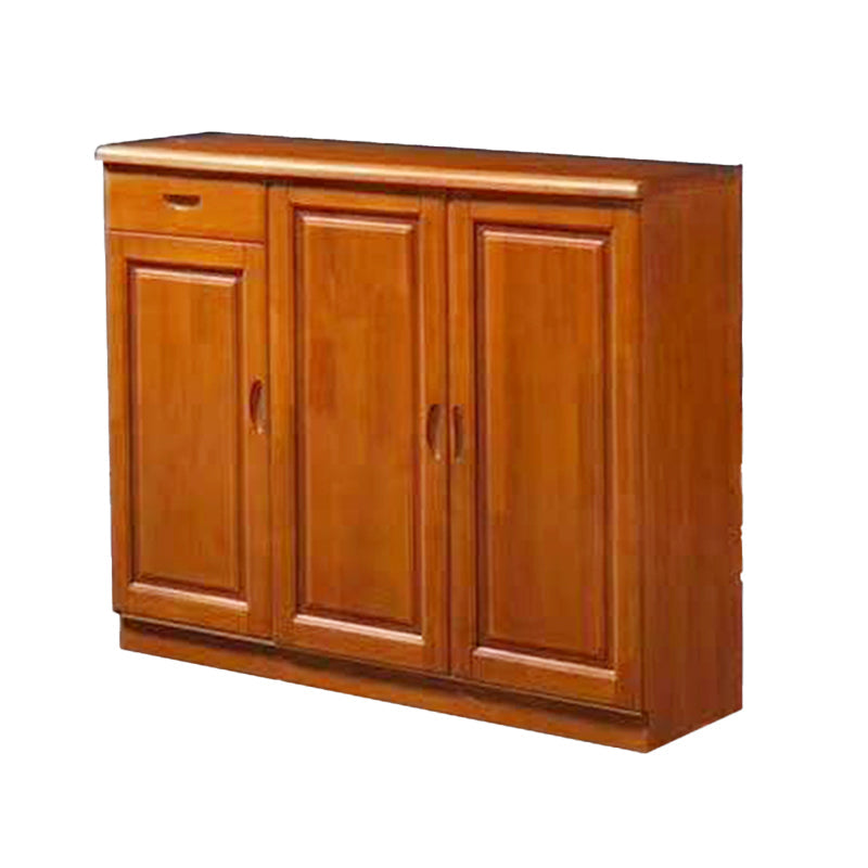 Single Modern Rectangle Side Cabinet Standard Wood Storage Cabinet 47.2"L x 15"W x 39.4"H Brown Clearhalo 'Cabinets & Chests' 'cabinets_chests' 'furn' 'furn_cabinets_chests' 'Furniture' 'Living Room Furniture' 5932290