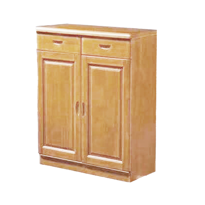 Single Modern Rectangle Side Cabinet Standard Wood Storage Cabinet 31.5"L x 15"W x 39.4"H Natural Clearhalo 'Cabinets & Chests' 'cabinets_chests' 'furn' 'furn_cabinets_chests' 'Furniture' 'Living Room Furniture' 5932297