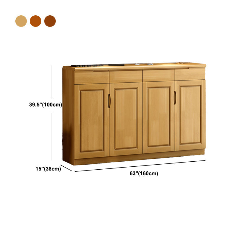 Single Modern Rectangle Side Cabinet Standard Wood Storage Cabinet Clearhalo 'Cabinets & Chests' 'cabinets_chests' 'furn' 'furn_cabinets_chests' 'Furniture' 'Living Room Furniture' 5932303