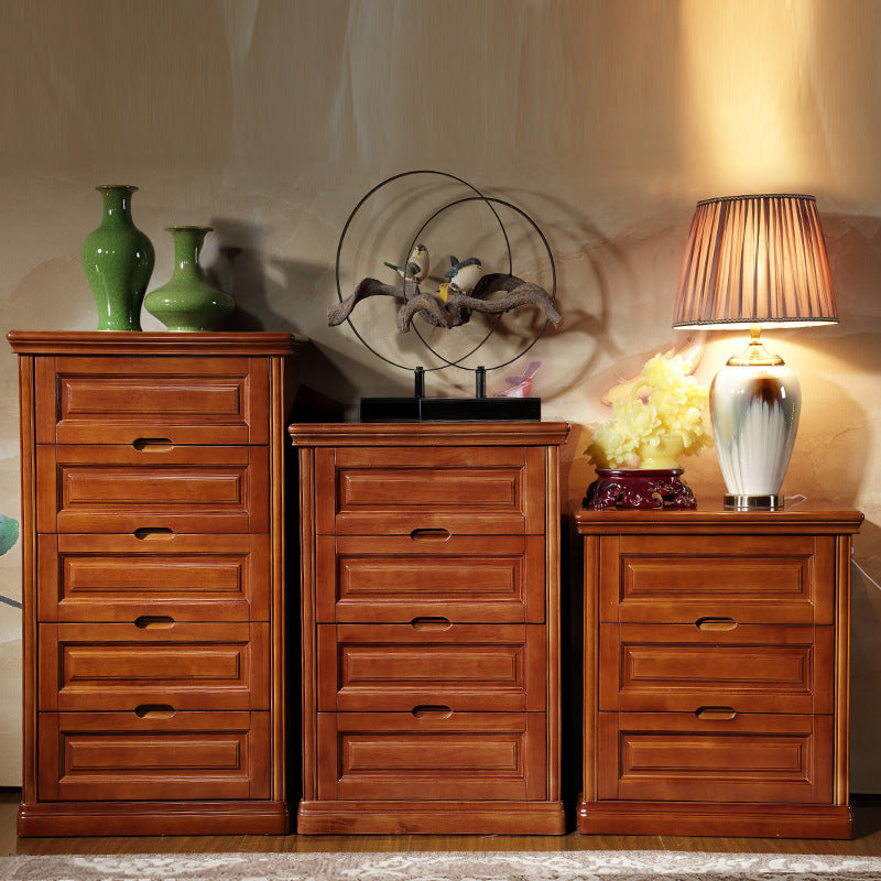 Gabinete rectángulo de madera gabinete de almacenamiento de cajones suaves