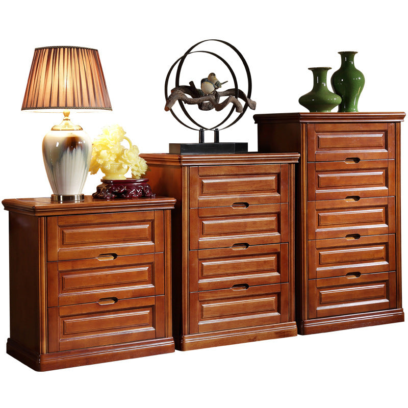 Gabinete rectángulo de madera gabinete de almacenamiento de cajones suaves