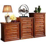 Rectangle Wood Side Cabinet Soft Close Drawers Storage Cabinet