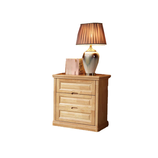 Rectangle Wood Side Cabinet Soft Close Drawers Storage Cabinet 28"L x 16"W x 28"H Natural