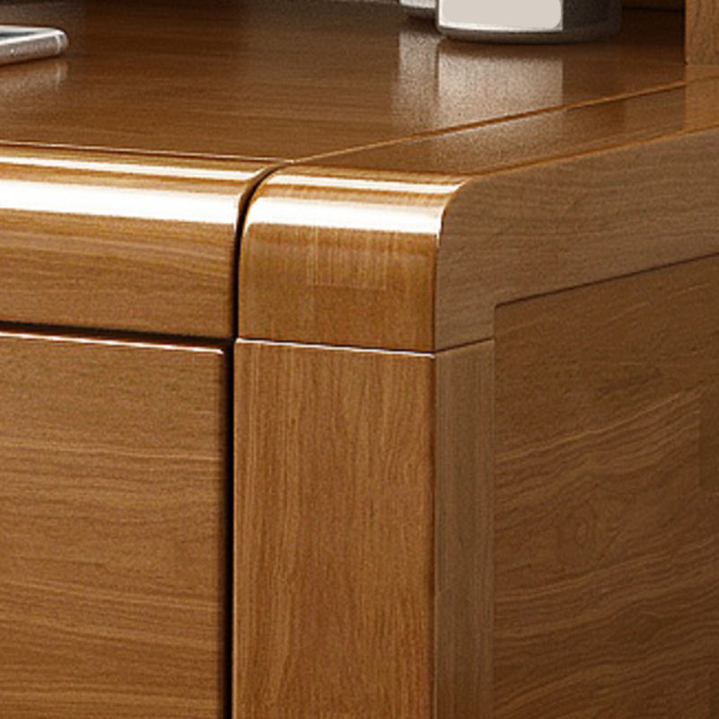 Solid Wood Makeup Vanity Desk Table Scandinavian 4 Drawer Dressing Table