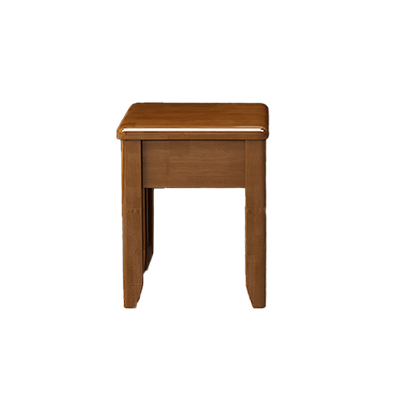 Solid Wood Makeup Vanity Desk Table Scandinavian 4 Drawer Dressing Table