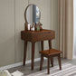 Scandinavian Vanity Makeup Table Set Solid Wood Dressing Table Stool Set