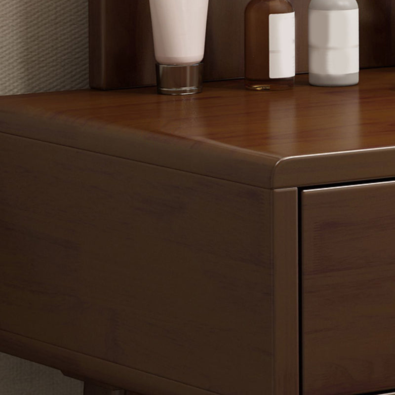 Scandinavian Vanity Makeup Table Set Solid Wood Dressing Table Stool Set