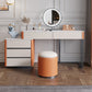 Glam Slate Top Vanity Dressing Table Solid Wood Vanity Makeup Table Set