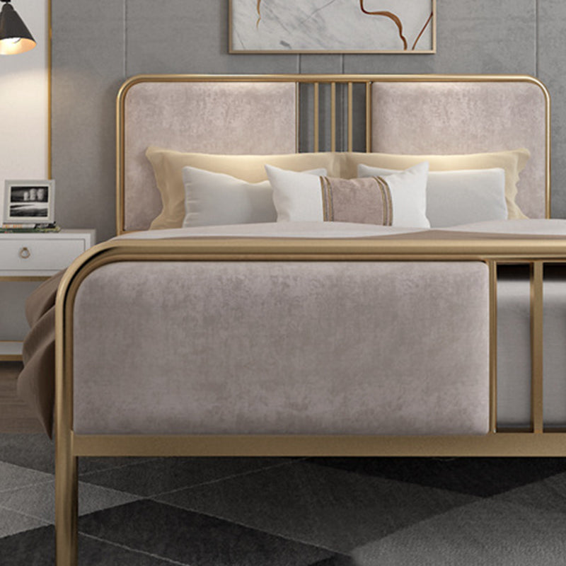 Cadre de lit contemporain de 84,65 pouces de large avec tête de lit rembourrée