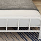Modern Headboard Bed Rectangular Open-Frame Bed with Metal Legs
