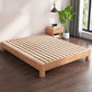 Modern Solid Wood Bed Low Profile Platform Bed With Custom Wood Legs