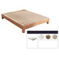 Modern Solid Wood Bed Low Profile Platform Bed With Custom Wood Legs