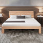 Scandinavian Solid Wood Bed Natural Bed With Custom Wood Legs