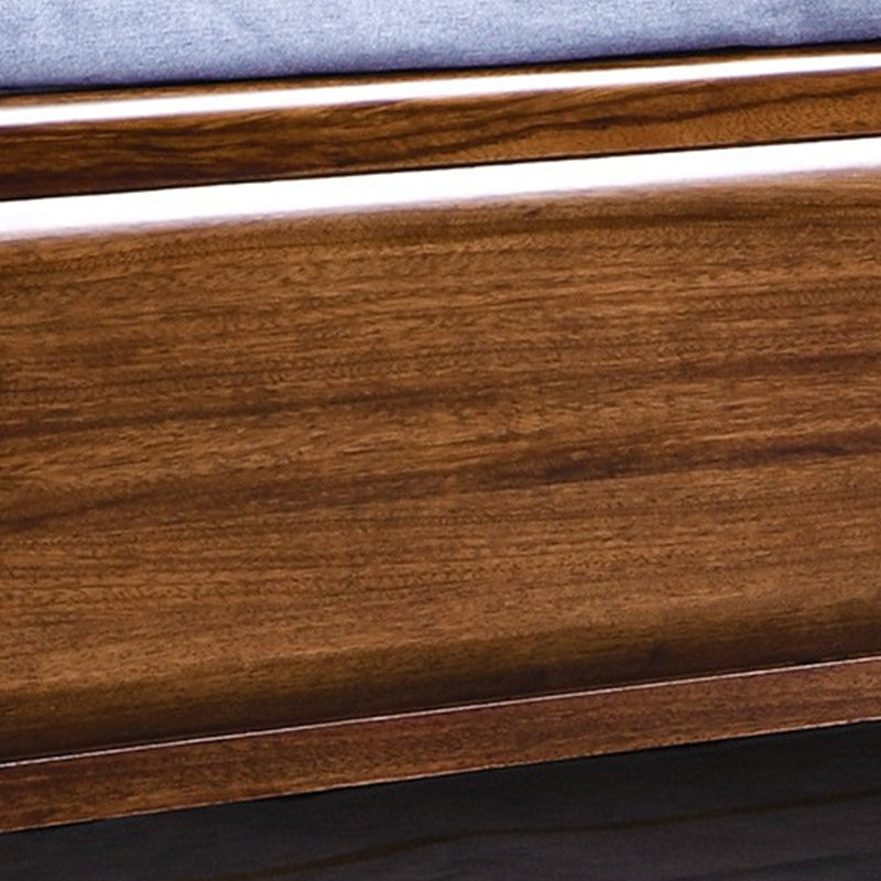 84.65 inch Wide Traditional Bed Frame Wooden Bed with Headboard Clearhalo 'Bedroom Furniture' 'Beds' 'furn' 'furn_beds' 'Furniture' 5932731