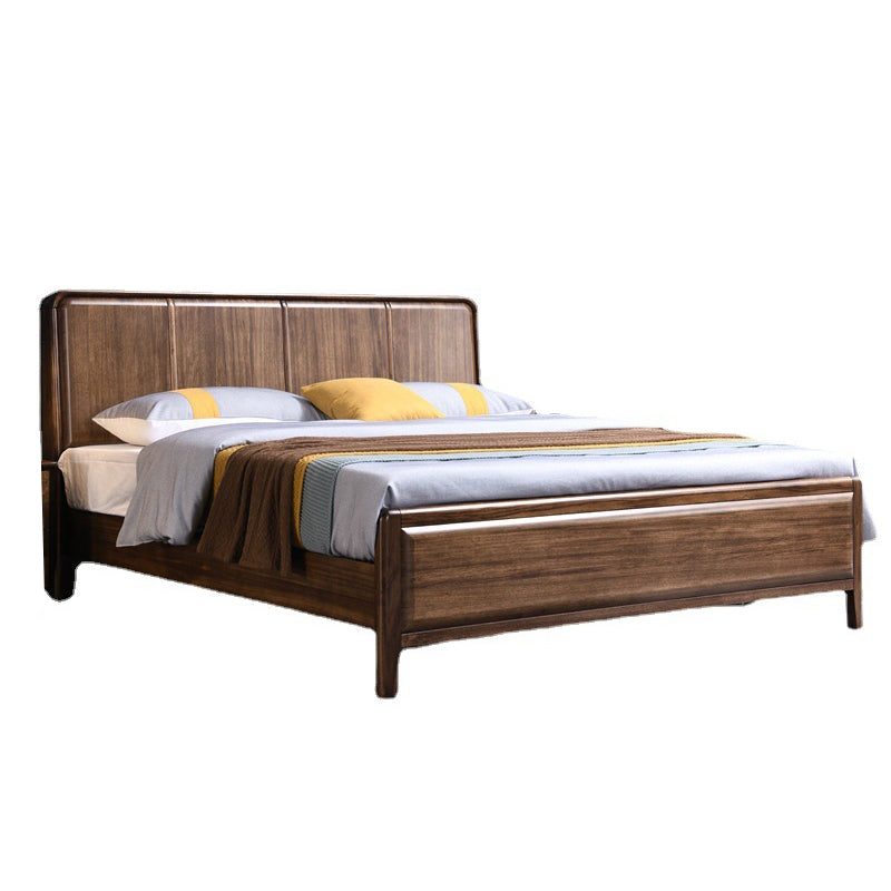 84.65 inch Wide Traditional Bed Frame Wooden Bed with Headboard Panel Clearhalo 'Bedroom Furniture' 'Beds' 'furn' 'furn_beds' 'Furniture' 5932732