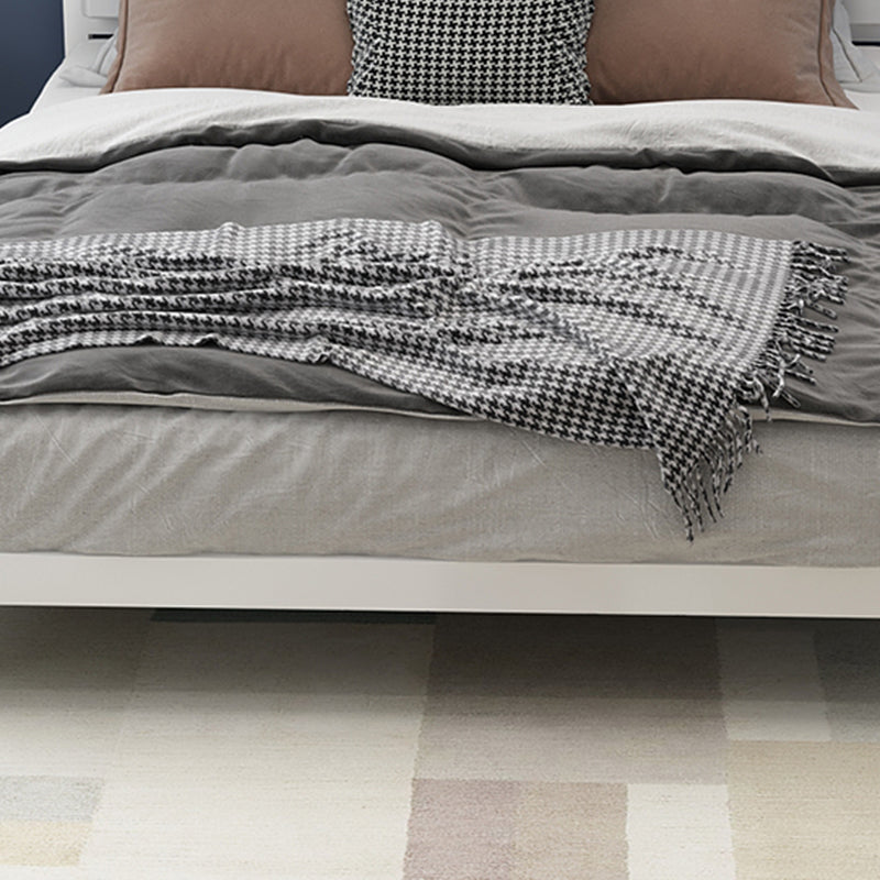 Modern Metal Folding Bed Rectangular Open-Frame Bed with Metal Legs