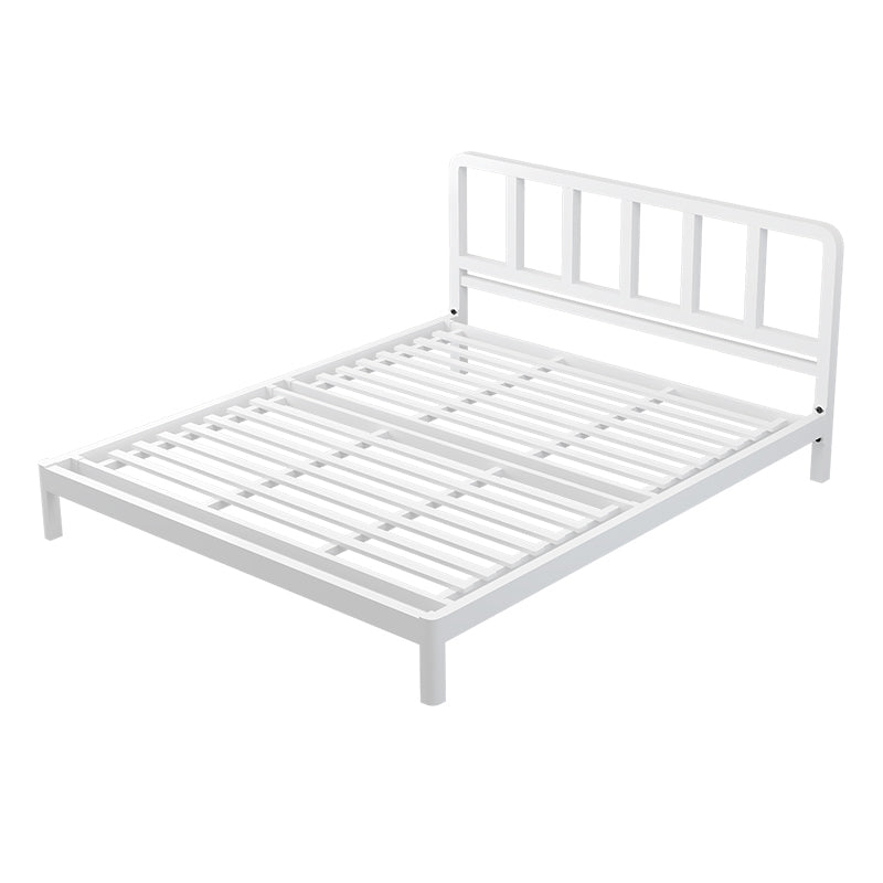 Modern Metal Folding Bed Rectangular Open-Frame Bed with Metal Legs