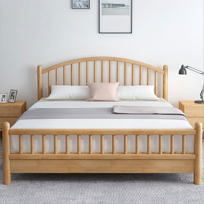 Letto scandinavo largo 84,65 pollici telaio in legno massiccio con testiera