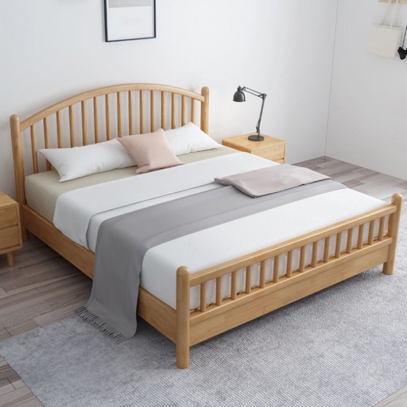 Letto scandinavo largo 84,65 pollici telaio in legno massiccio con testiera