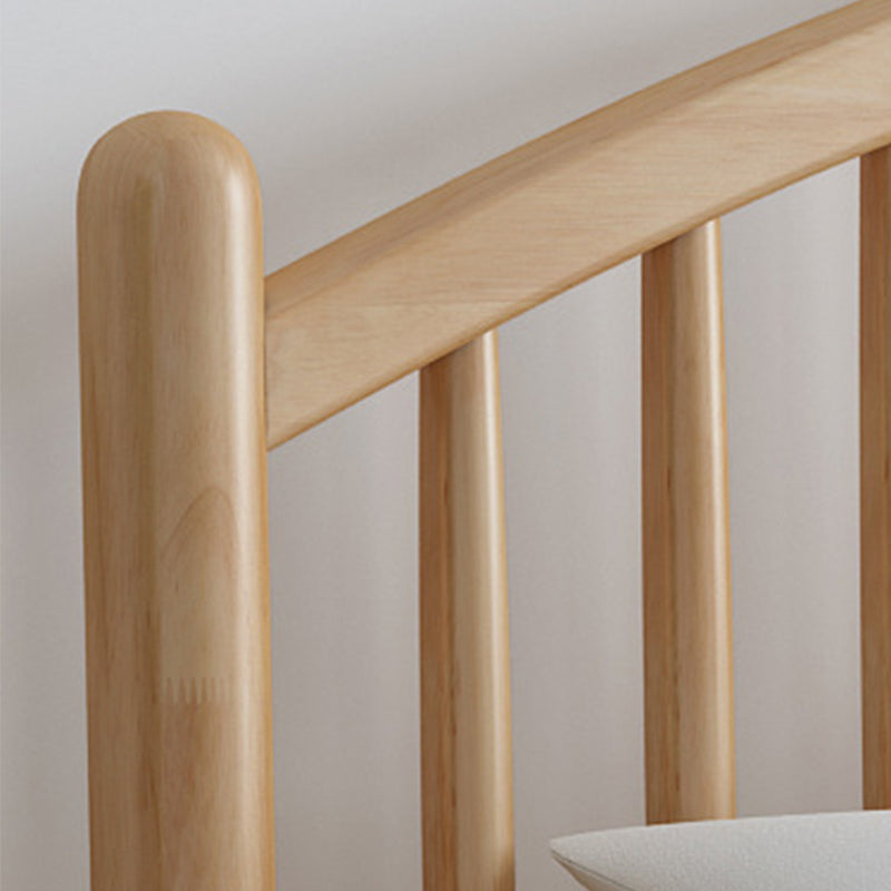 Letto scandinavo largo 84,65 pollici telaio in legno massiccio con testiera