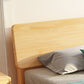 84.65 inch Wide Scandinavian Bed Frame Solid Wood Standard Bed with Headboard
