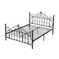 Modern Metal Folding Bed Arched Open-Frame Bed with Headboard