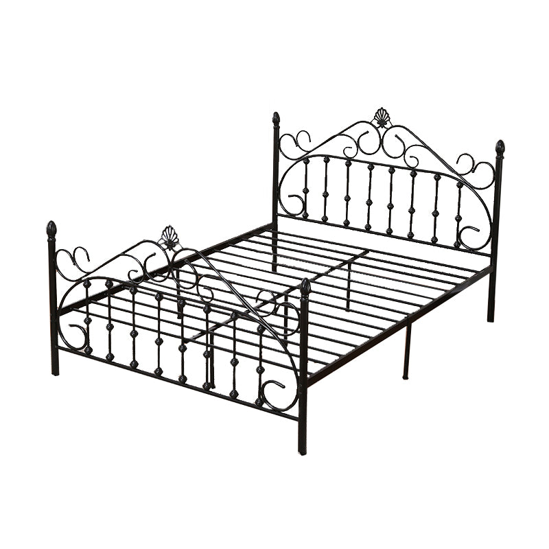 Modern Metal Folding Bed Arched Open-Frame Bed with Headboard