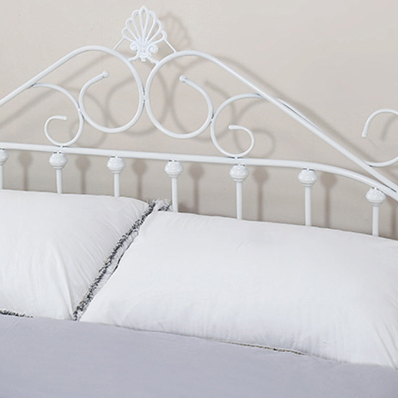 Modern Metal Folding Bed Arched Open-Frame Bed with Headboard