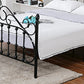 Modern Metal Folding Bed Arched Open-Frame Bed with Headboard