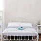Modern Metal Folding Bed Arched Open-Frame Bed with Headboard