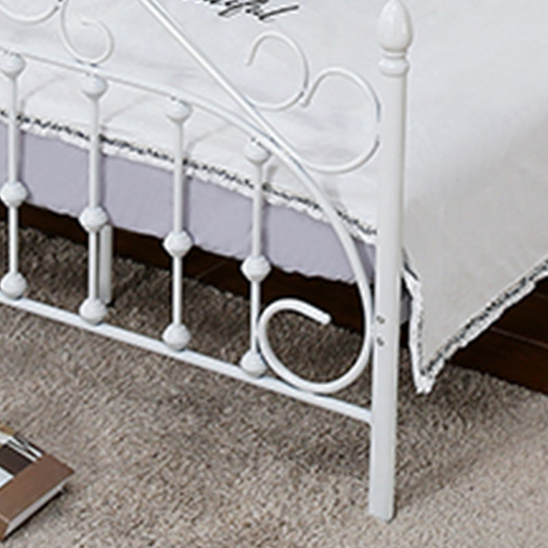 Modern Metal Folding Bed Arched Open-Frame Bed with Headboard