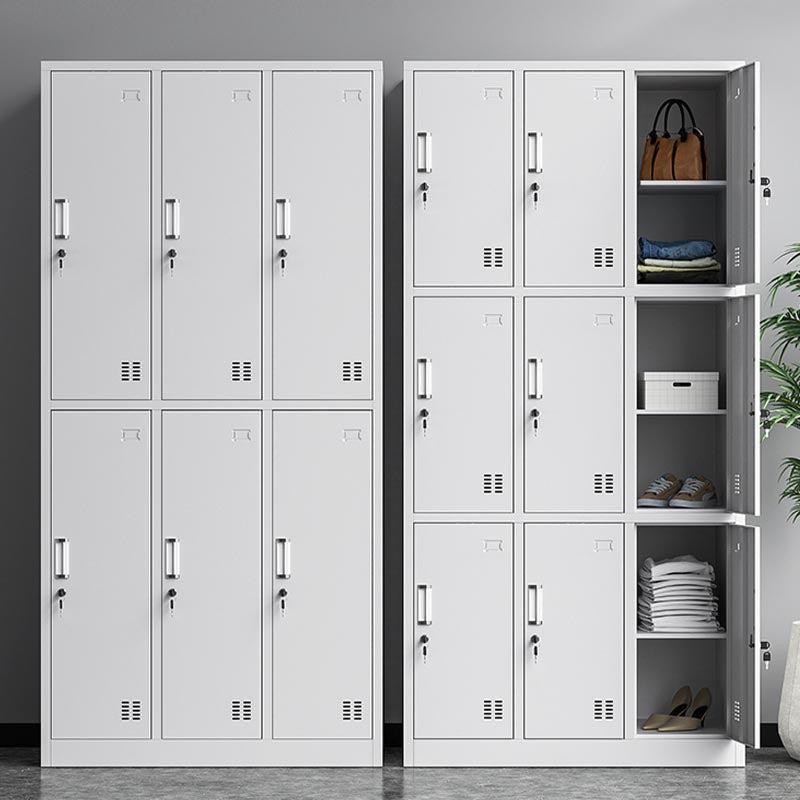 Contemporary Style Metal Wardrobe White Colour Wardrobe Closet for Home Clearhalo 'Armoires & Wardrobes' 'armoires_wardrobes' 'Bedroom Furniture' 'furn' 'furn_armoires_wardrobes' 'Furniture' 5932911