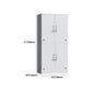 Contemporary Style Metal Wardrobe White Colour Wardrobe Closet for Home Clearhalo 'Armoires & Wardrobes' 'armoires_wardrobes' 'Bedroom Furniture' 'furn' 'furn_armoires_wardrobes' 'Furniture' 5932930