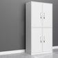 Contemporary Wardrobe White Colour Steel Wardrobe Closet with Doors Clearhalo 'Armoires & Wardrobes' 'armoires_wardrobes' 'Bedroom Furniture' 'furn' 'furn_armoires_wardrobes' 'Furniture' 5933003