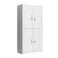 Contemporary Wardrobe White Colour Steel Wardrobe Closet with Doors Clearhalo 'Armoires & Wardrobes' 'armoires_wardrobes' 'Bedroom Furniture' 'furn' 'furn_armoires_wardrobes' 'Furniture' 5933008